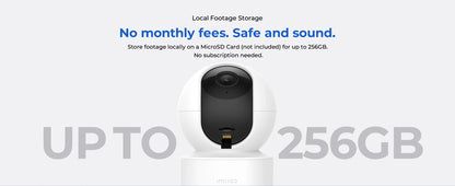 IMILAB C21 WiFi Camera 2.5K Baby Monitor Indoor IP Camera with PTZ Night Vision 2-Way Audio Human Tracking AI Detection