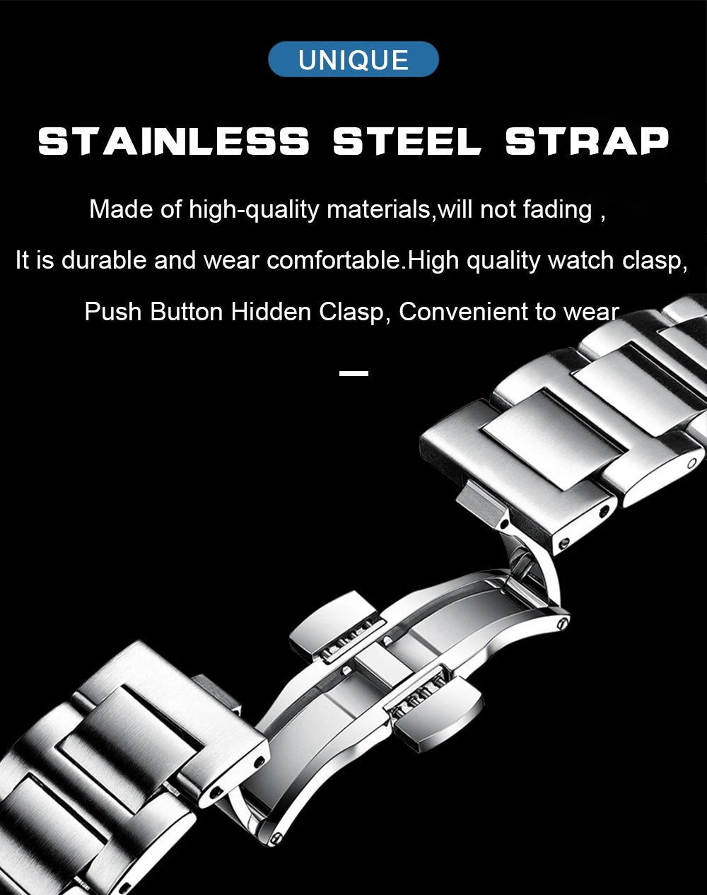 POEDAGAR Luxury Watch For Man Waterproof Luminous Date Men Wristwatch Square Stainless Steel Business Men's Quartz Watches Reloj