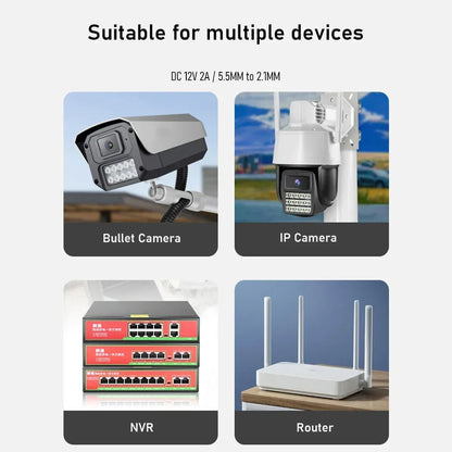 DIFANG DC12V UPS Power Supply for WiFi Camera Outdoor Battery Backup Power Adapter 7500mAh Battery Emergency Power