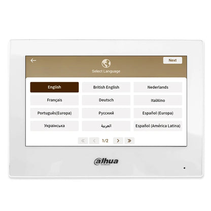 Dahua IP & Wi-Fi Indoor Monitor White VTH2621GW-WP Black VTH2621G-WP Video Intercom 7" PoE Screen IP Camera Monitor Full Digital