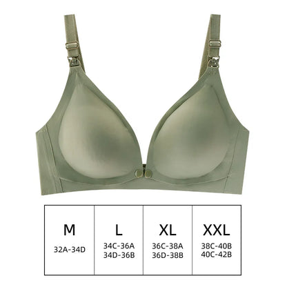 Comfortable Seamless Breast Feeding Bra Wire Free Nursing Bra Front Opening Maternity Special Breastfeeding Underwear Breathable