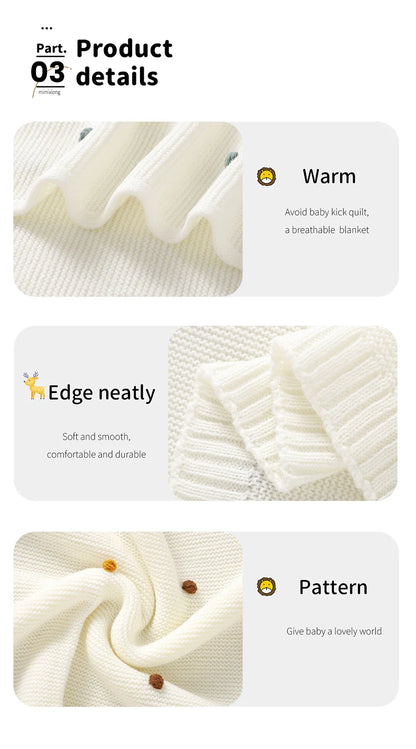Baby Blanket Knit Stroller Swaddling 90*70CM Sleeping Sack Fashion Colored Dot Newborn Girls Bedding Quilt Boys Plaid Super Soft