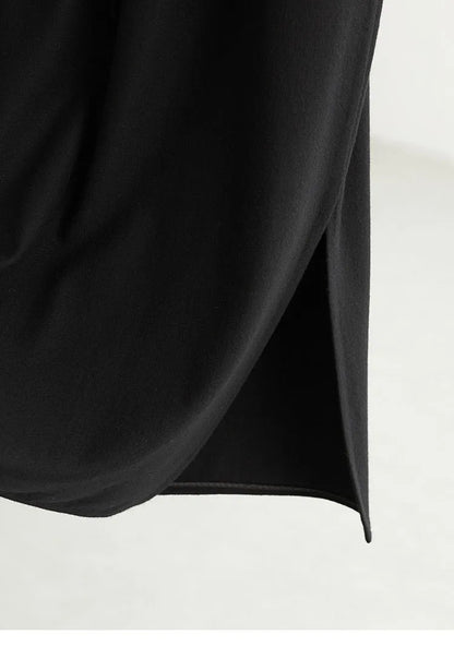 Elastic Waist 100% Wool Skirt, Women's High-Waisted Mid-Length Skirt, New Style for Autumn and Winter 2026