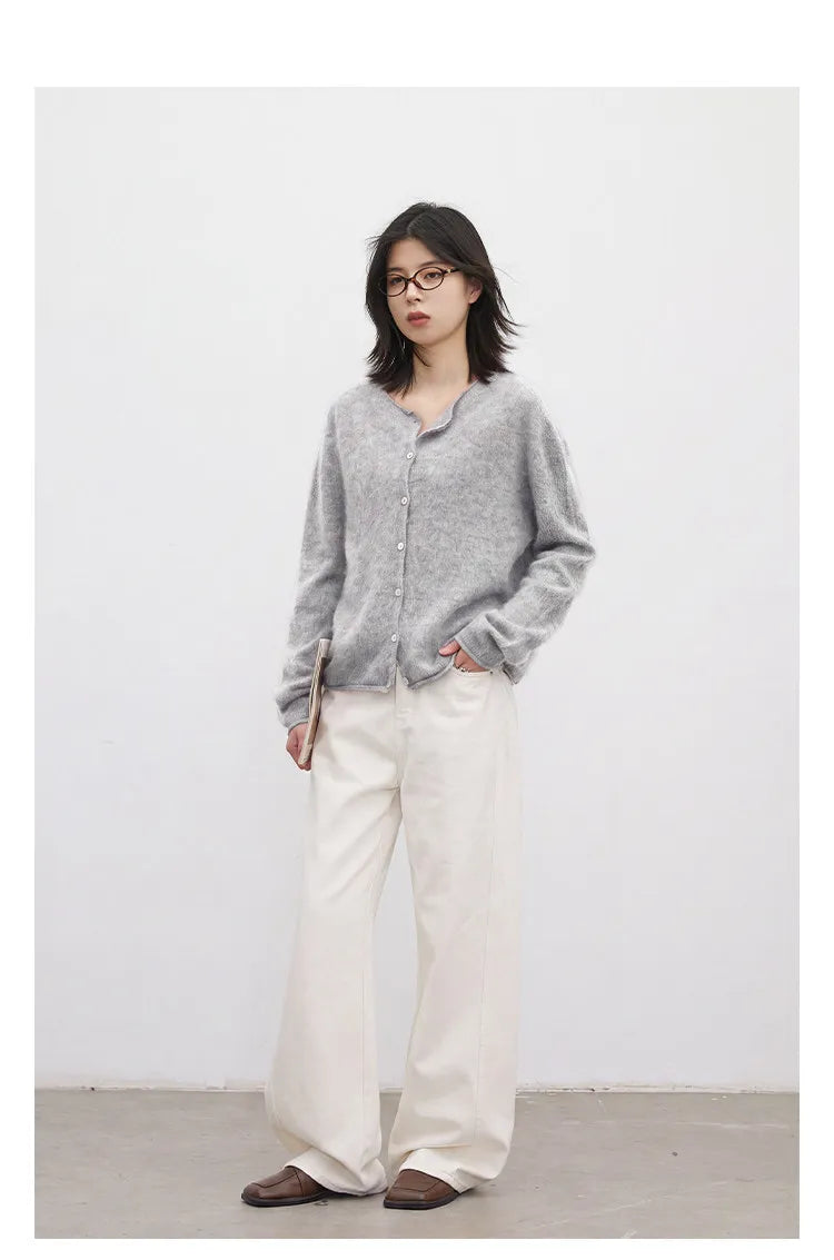 CHIC VEN New Women Knitted Cardigan Solid Long Sleeved Single-breasted Loose Casual Oversize Female Sweater Autumn Winter 2026