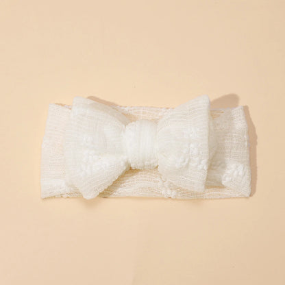 3pcs/set Baby Girl Headband Double Mesh Bows Hairband Soft Turban Lovely Bow Kids Headwear Hair Accessories for Newborn Infant