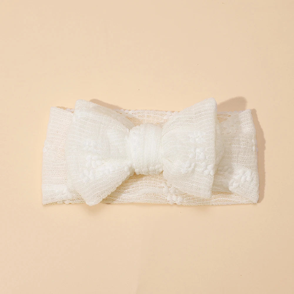 3pcs/set Baby Girl Headband Double Mesh Bows Hairband Soft Turban Lovely Bow Kids Headwear Hair Accessories for Newborn Infant