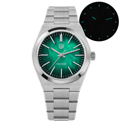 Watchdives Quartz Watches VH31 Sweep Movement New Sapphire Luxury Watch 37mm BGW9 Luminous 100m Waterproof Mens Watch