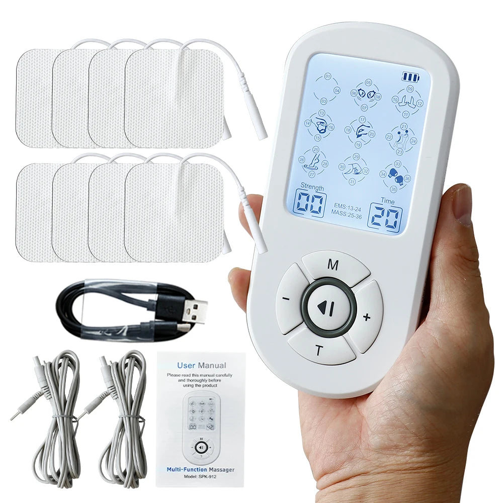 36Modes Electrical EMS Muscle Stimulator Tens Massage Digital Apparatus Pulse Slimming Acupuncture Full Body Relax Massager