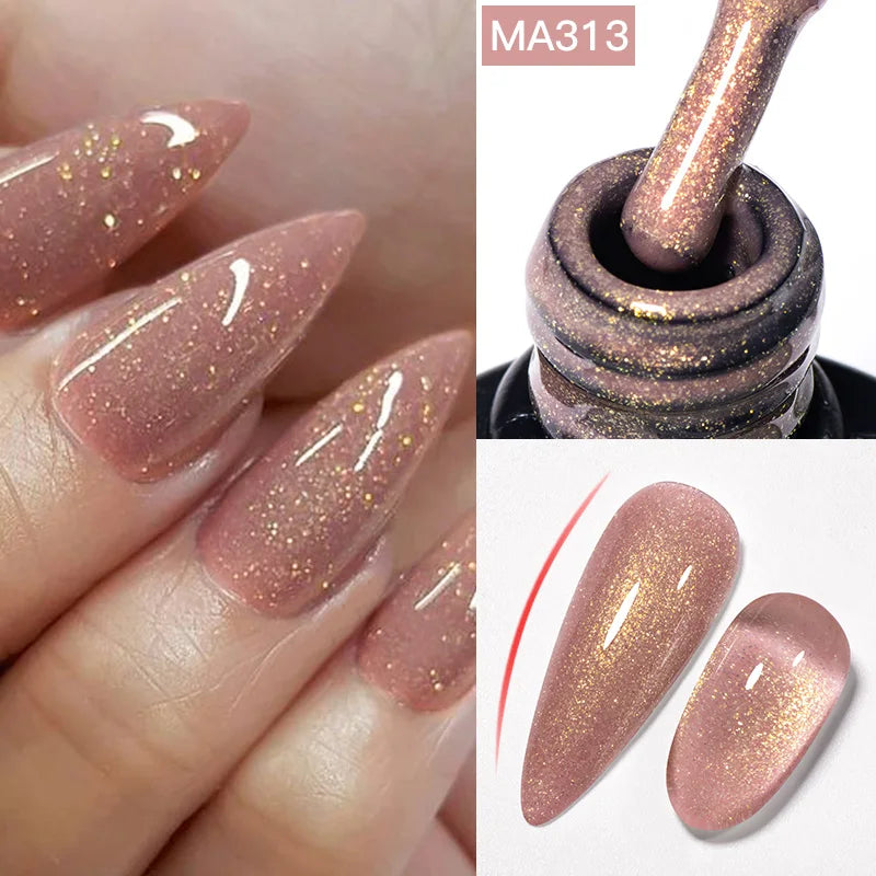 2 In 1 Nude Pink Rubber Base Gel Nail Polish Semi Permanent Self Leveling UV Construction Gel Varnish Soak off DIY Nail Supplies