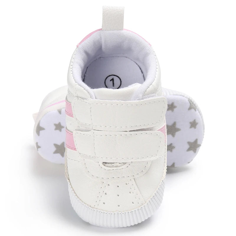 Baby Boys Girls Spring Autumn Shoes 0-1 Year First Walker Fashion Striped Rubber Soles Casual Sports Newborn
