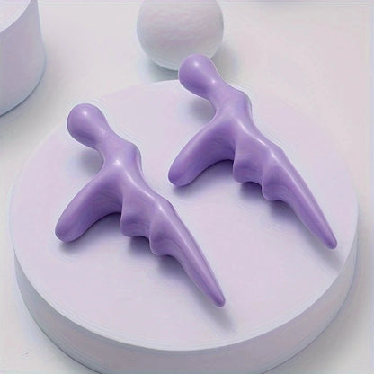 T Acupressure Foot Massager Thumb Finger Press Trigger Point Relieves Relaxation Whole Body Deep HandHeld Massage Feet Leg Tool